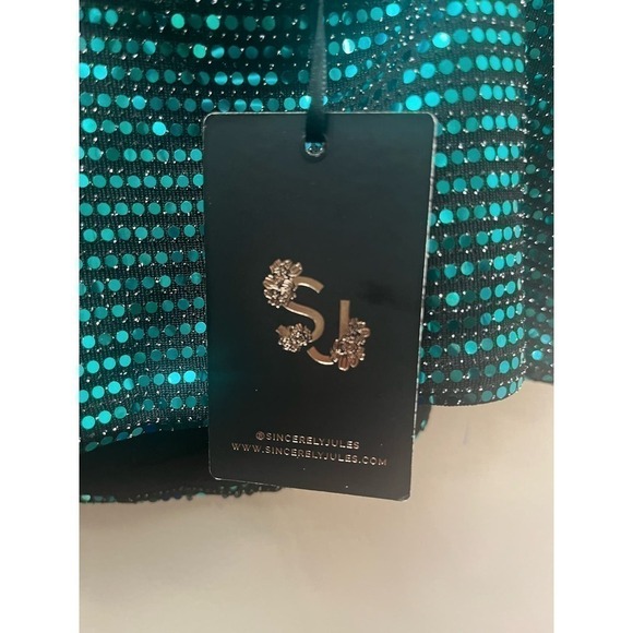 Sincerely Jules Sequin Party Top Size small - Picture 3 of 4